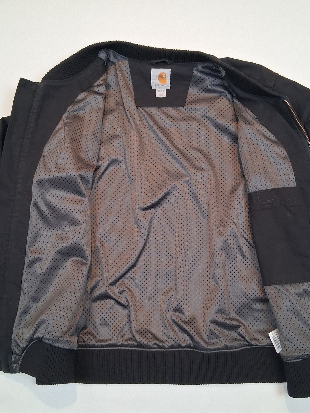 Carhartt Womens Crawford Relaxed Fit Canvas Bomber Jacket XL 16/18 Black 102524 - Picture 5 of 7